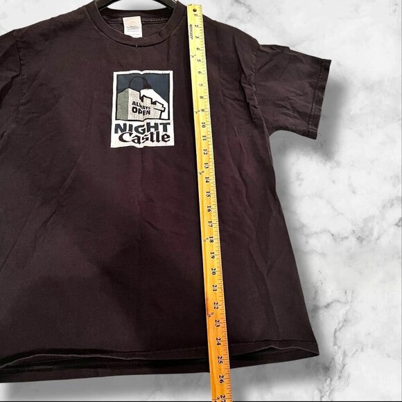 Vintage White Castle Delta Pro Weight Black Crew Neck T-Shirt Adult M - Picture 7 of 12